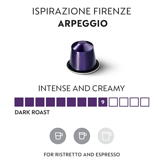 nespresso coffee pods ispirazione firenze arpeggio